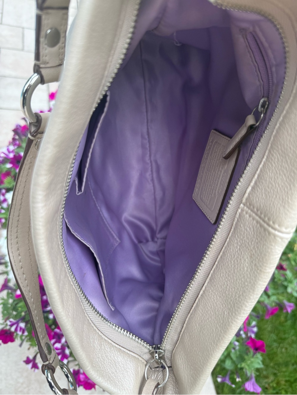 Coach Carly Leather Hobo Shoulder Bag Y2K - Picture 2 of 10